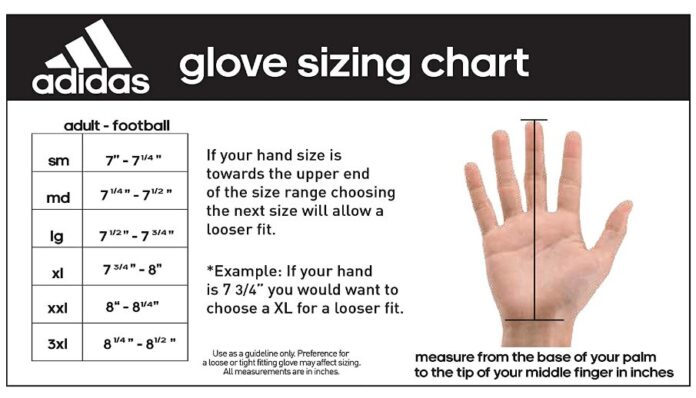 Adidas Goalie Glove Size Chart