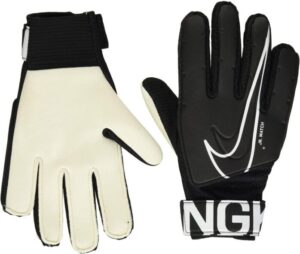 Nike Junior Goalkeeper Gloves Black And White Size 6