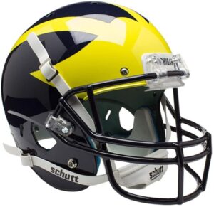 Football Helmet Schutt NCAA Michigan