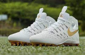 white nike lineman cleats