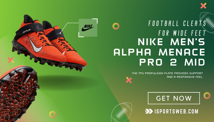 Nike Men's Alpha Menace Pro 2 Mid Football Cleat